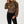 Load image into Gallery viewer, Leopard Print Foil Long Sleeve High Neck Top In Brown
