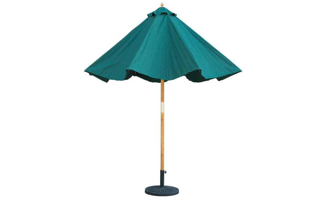 Bali Hunter Green Wooden Parasol 2.85m - Miola
