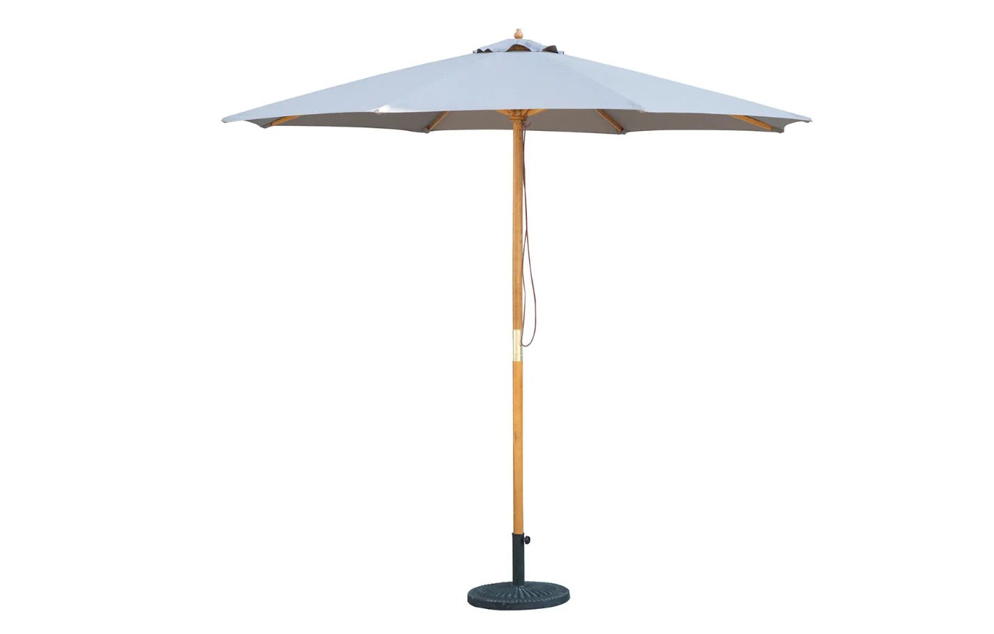Bali Grey Wooden Parasol 2.85m - Miola