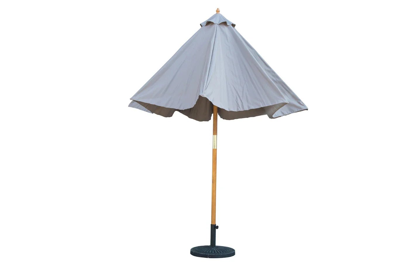 Bali Grey Wooden Parasol 2.85m - Miola