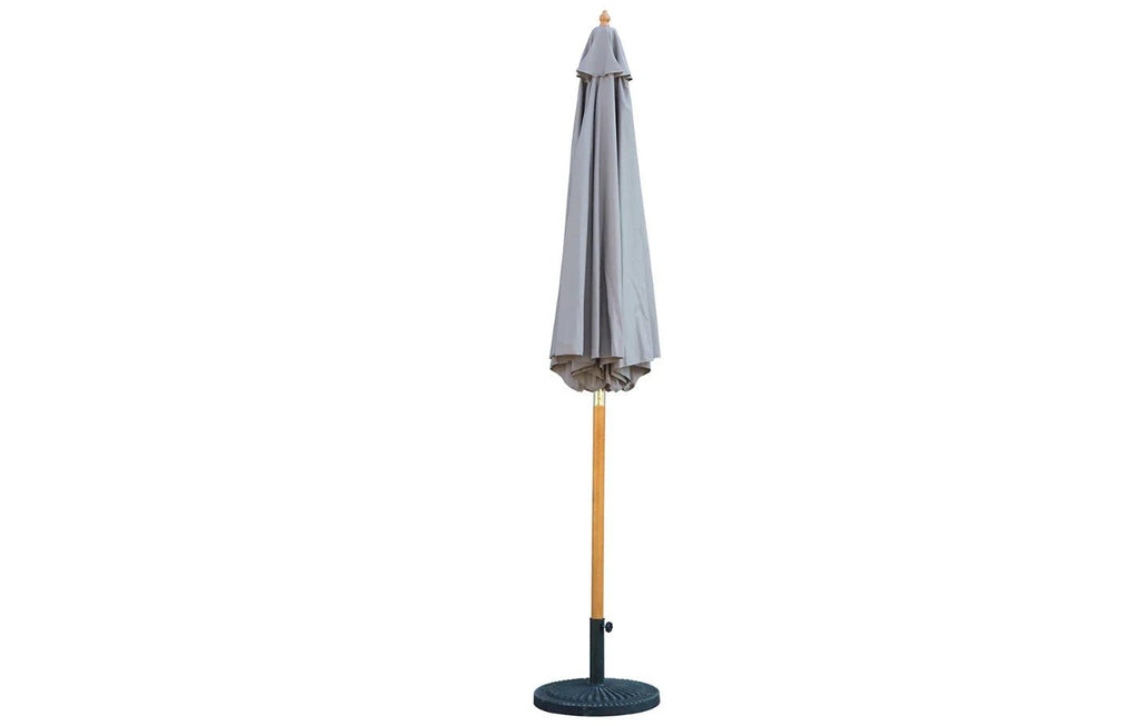 Bali Grey Wooden Parasol 2.85m - Miola