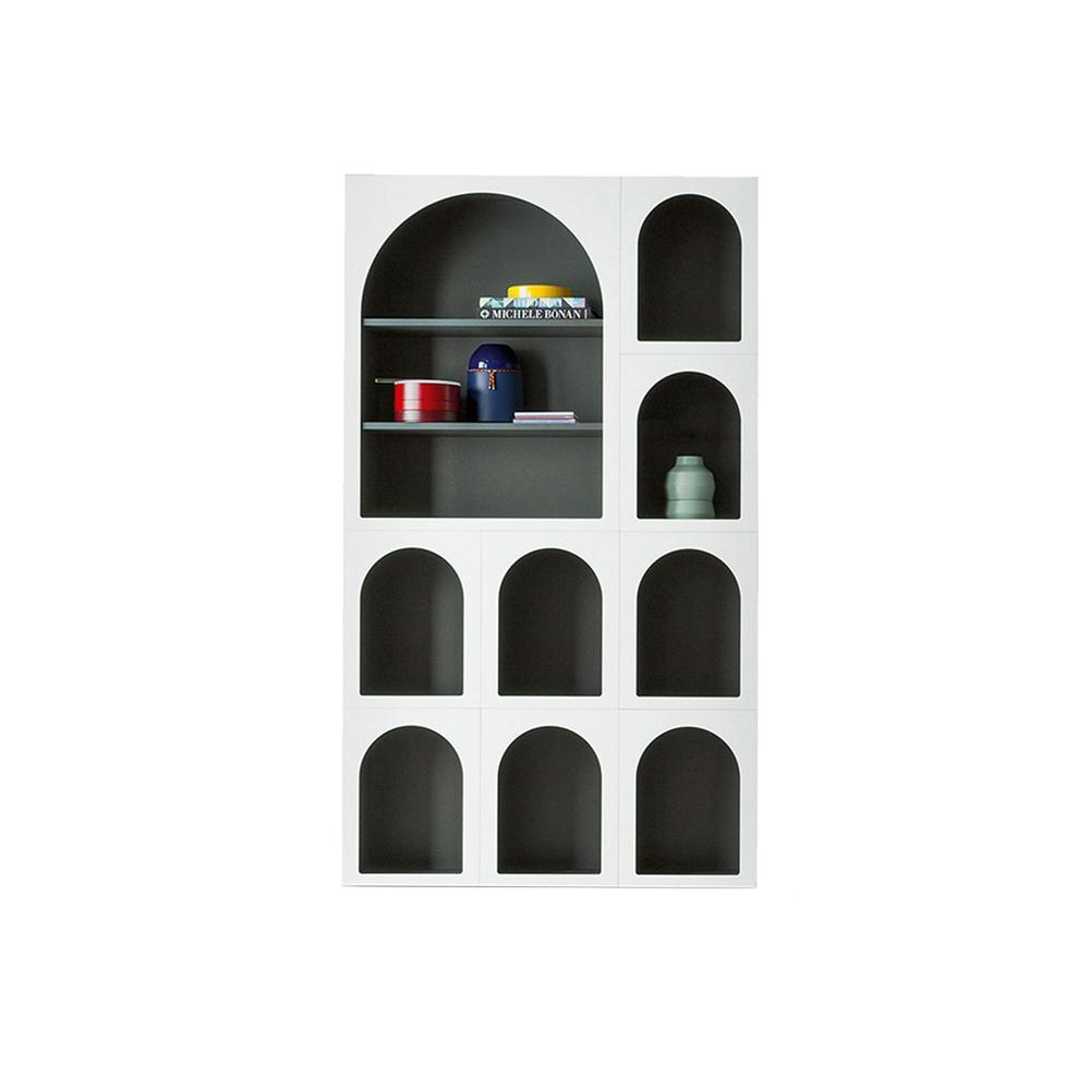 Bayron Bookcase, Shelving Unit, Six Layouts - Miola