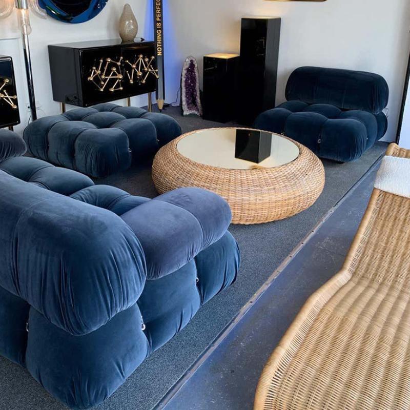 B&B Italia Camaleonda Style Sofa, Three Seater Sofa, Modular Sofa, Velvet - Miola