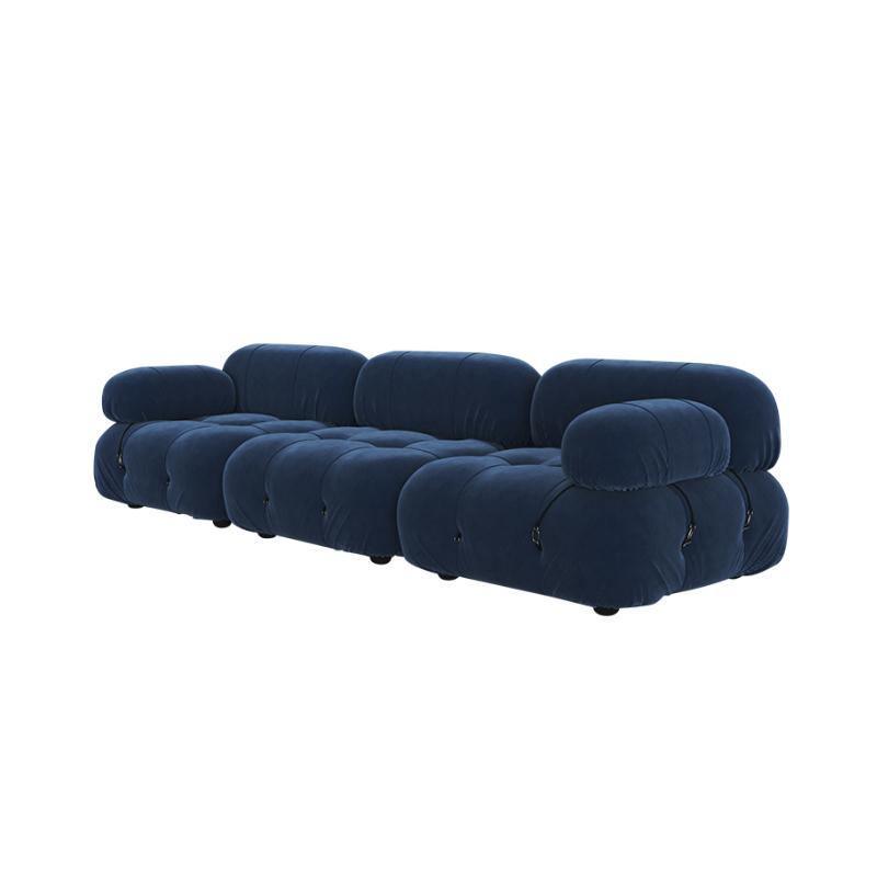 B&B Italia Camaleonda Style Sofa, Three Seater Sofa, Modular Sofa, Velvet - Miola