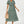 Load image into Gallery viewer, Orange Floral Print Hem Tiered Wrap Midi Dress In Green
