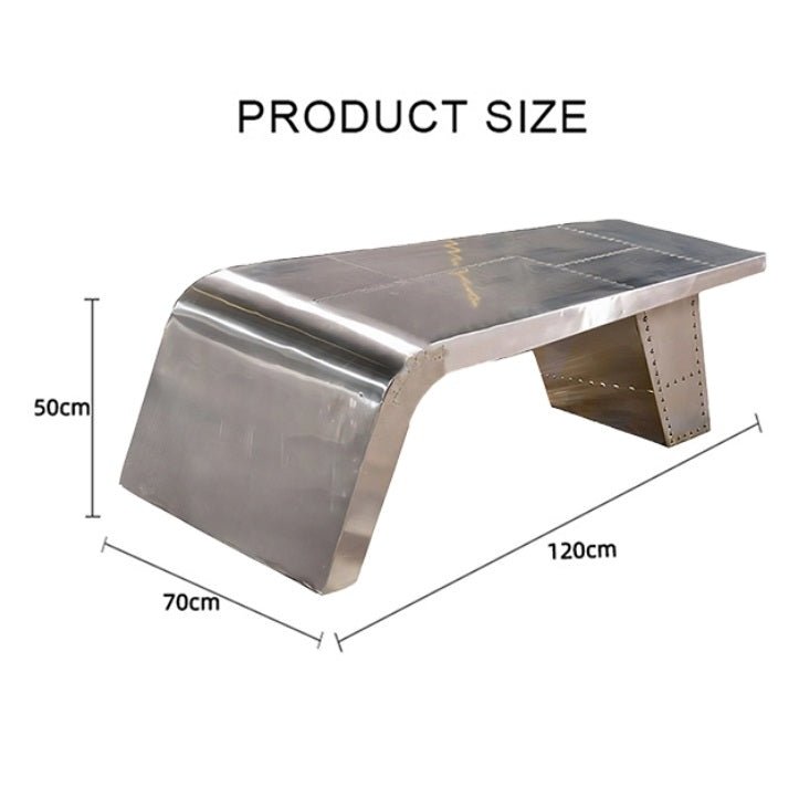 Aviator Coffee Table, Aluminium - Miola