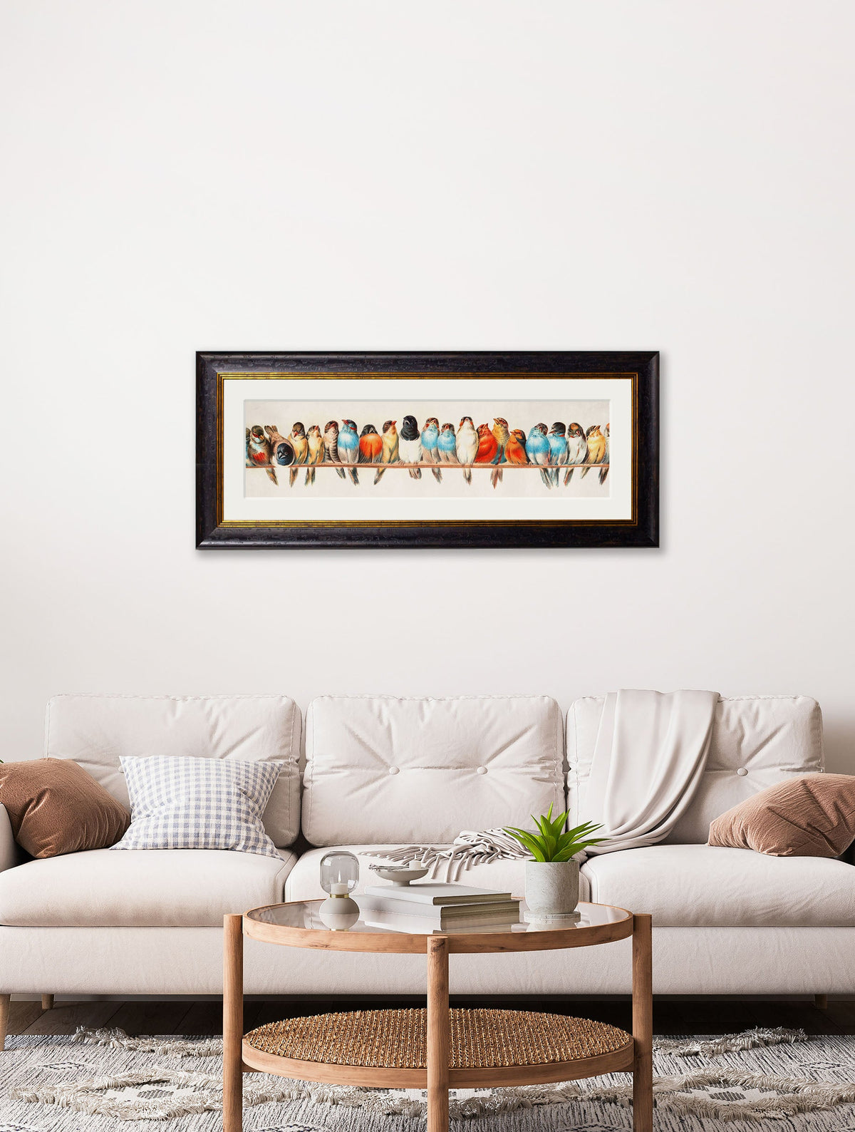 Birds on a Wire Panorama by Hector Giacomelli