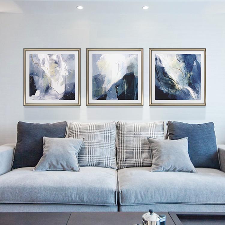 Blue Framed Wall Art Print 70*70cm - Miola