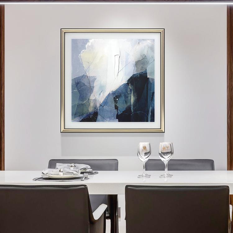 Blue Framed Wall Art Print 70*70cm - Miola