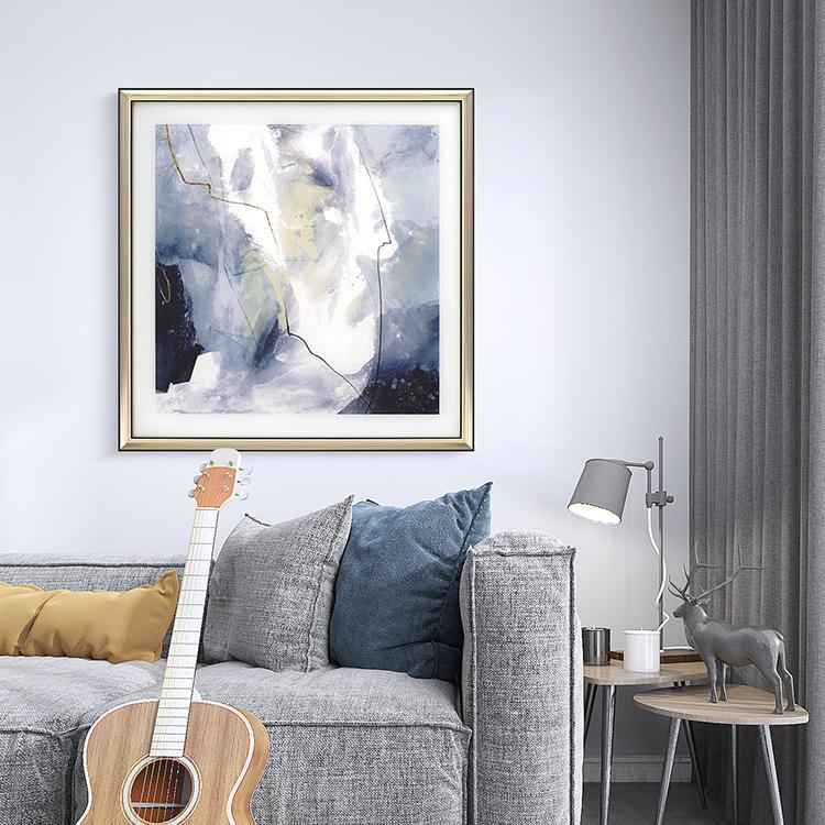 Blue Framed Wall Art Print 70*70cm - Miola