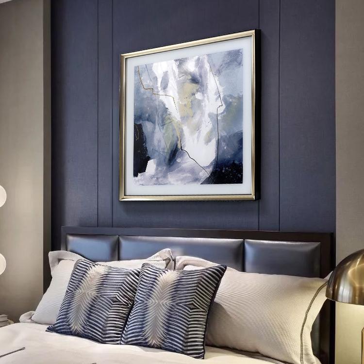 Blue Framed Wall Art Print 70*70cm - Miola