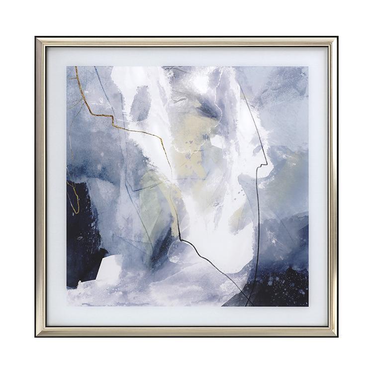 Blue Framed Wall Art Print 70*70cm - Miola