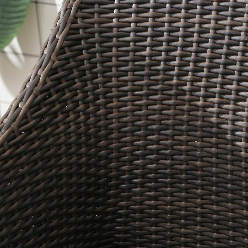 Bosco Rattan Garden Armchair And Ottoman, Indoor/ Outdoor Furniture - Miola