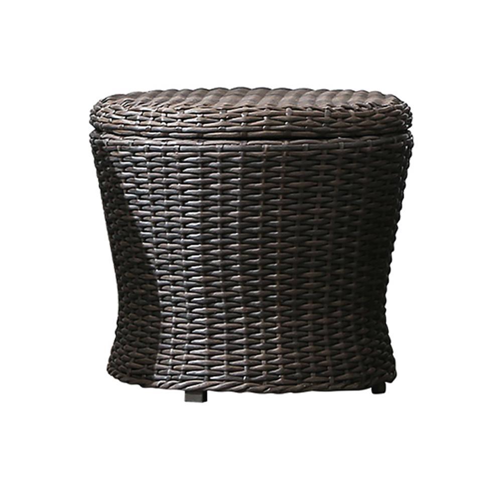 Bosco Rattan Garden Armchair And Ottoman, Indoor/ Outdoor Furniture - Miola