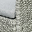 Load image into Gallery viewer, 6 Seater Rectangular Rattan and Polywood Grey Garden Dining Set 200cm
