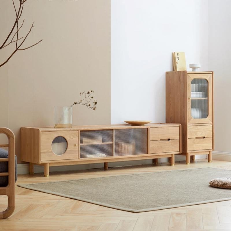 Canaz TV Stand, Ash Wood - Miola