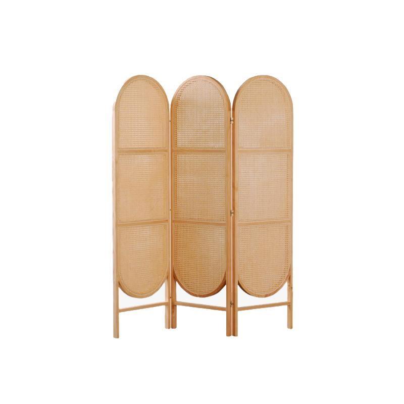 Cane Rattan Room Divider/ Screen, Oak - Miola