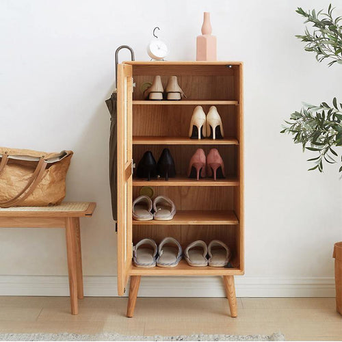 Amigo Cane Rattan Shoe Storage, Oak - Miola