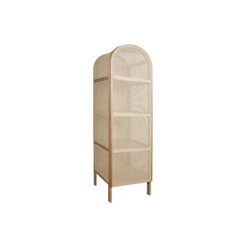 Melisa Rattan Wardrobe, Oak, Solid Wood - Miola