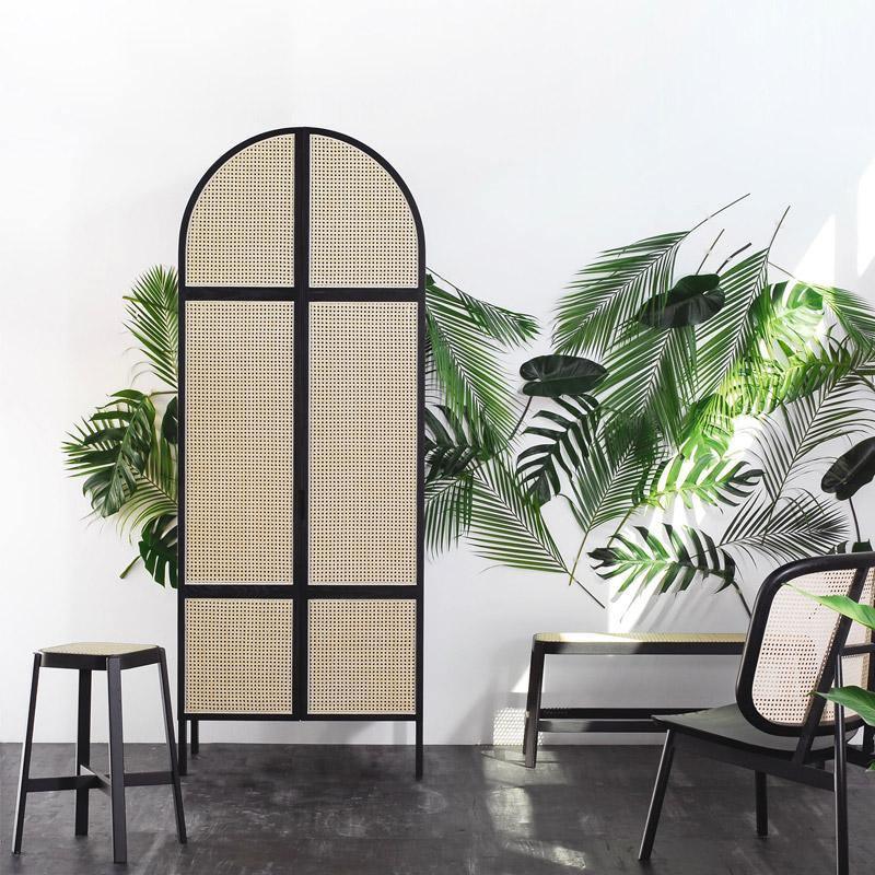 Melisa Rattan Wardrobe, Oak, Solid Wood - Miola