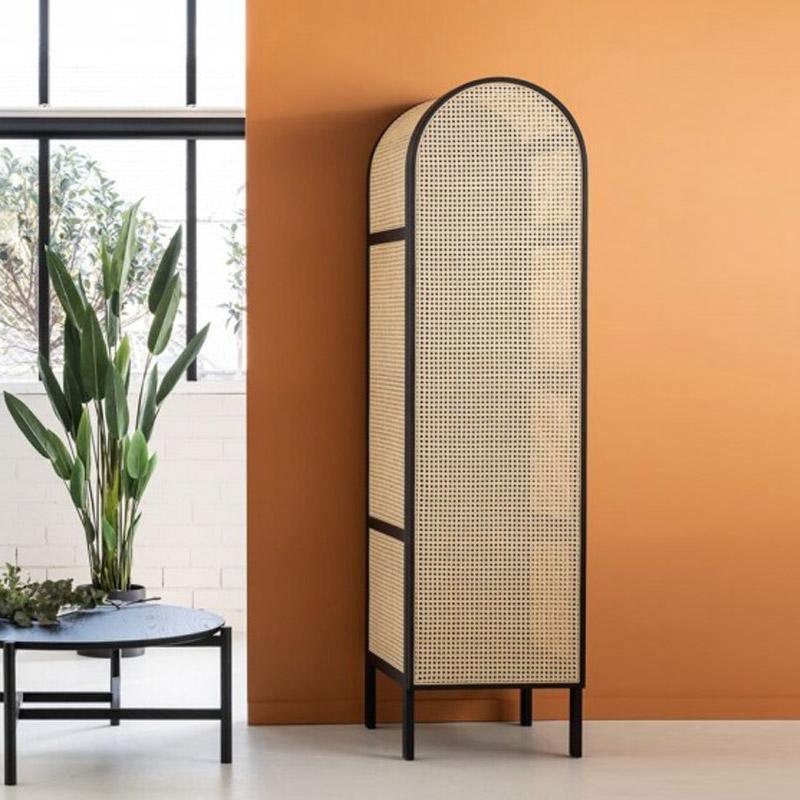 Melisa Rattan Wardrobe, Oak, Solid Wood - Miola