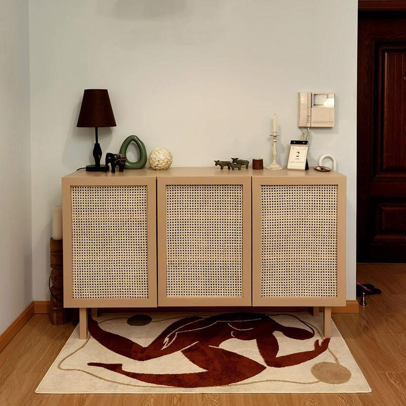 Gummy Cane Shoe Storage, Natural Rattan & Oak - Miola