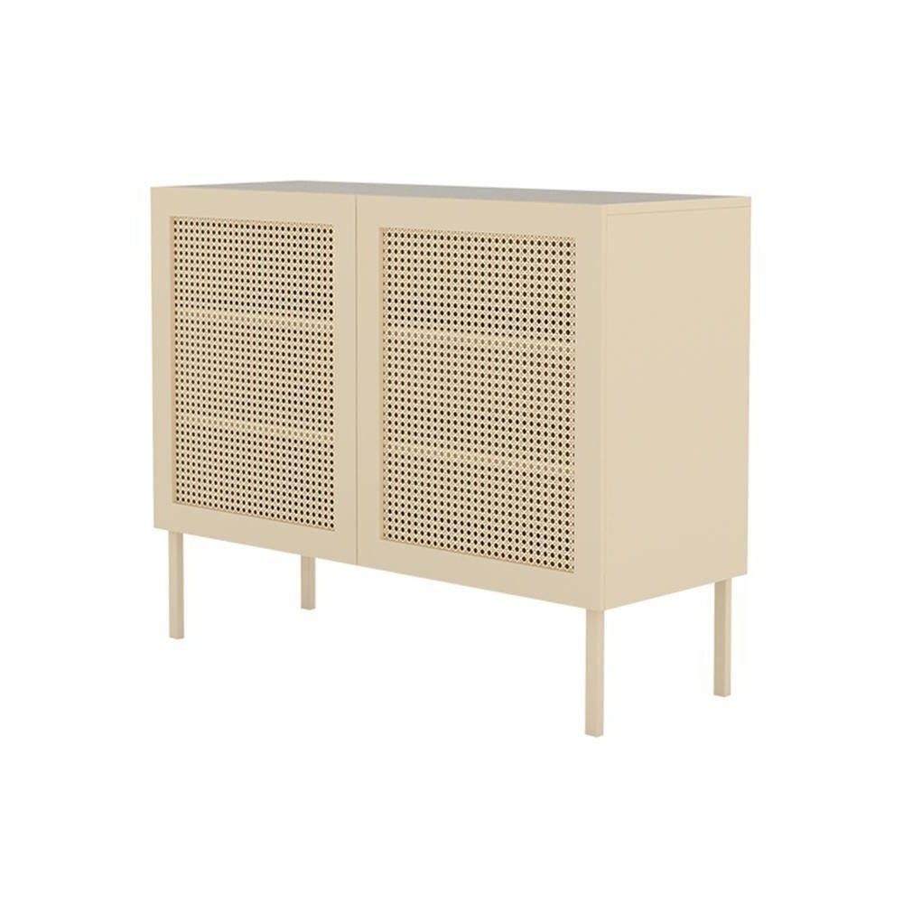 Gummy Cane Shoe Storage, Natural Rattan & Oak - Miola
