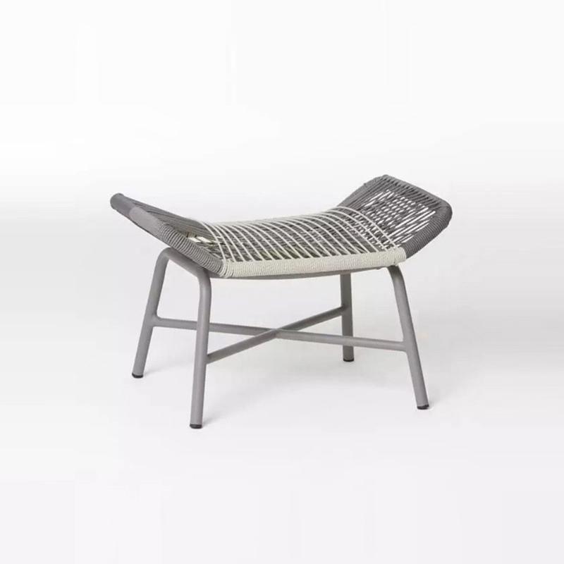 Carmean Rattan Chair and Footstool, Outdoor - Miola