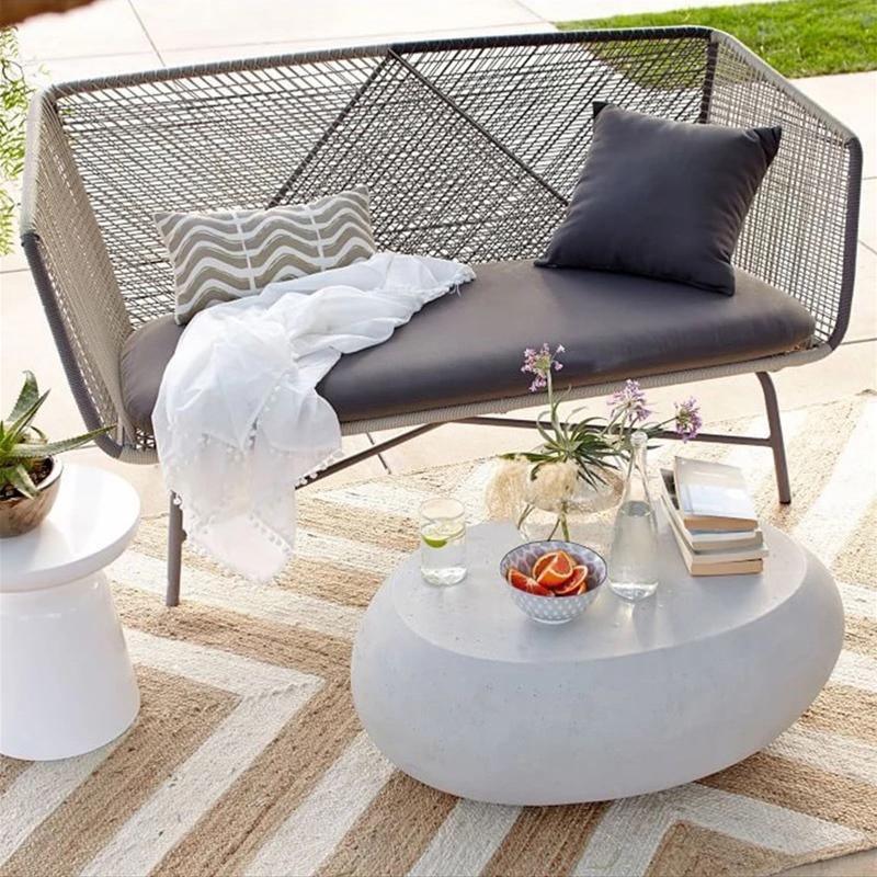 Carmean Rattan Chair and Footstool, Outdoor - Miola