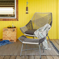 Carmean Rattan Chair and Footstool, Outdoor - Miola