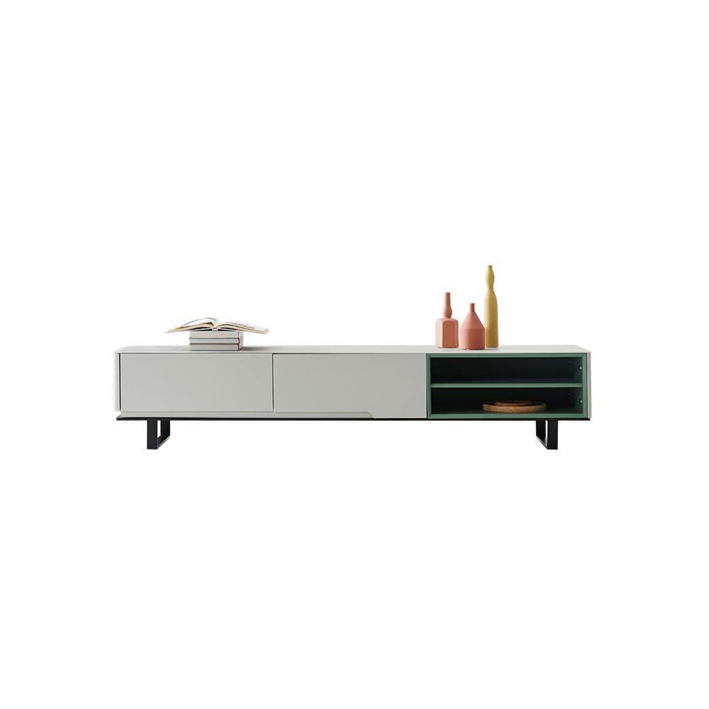 CASA TV Stand, White And Green - Miola