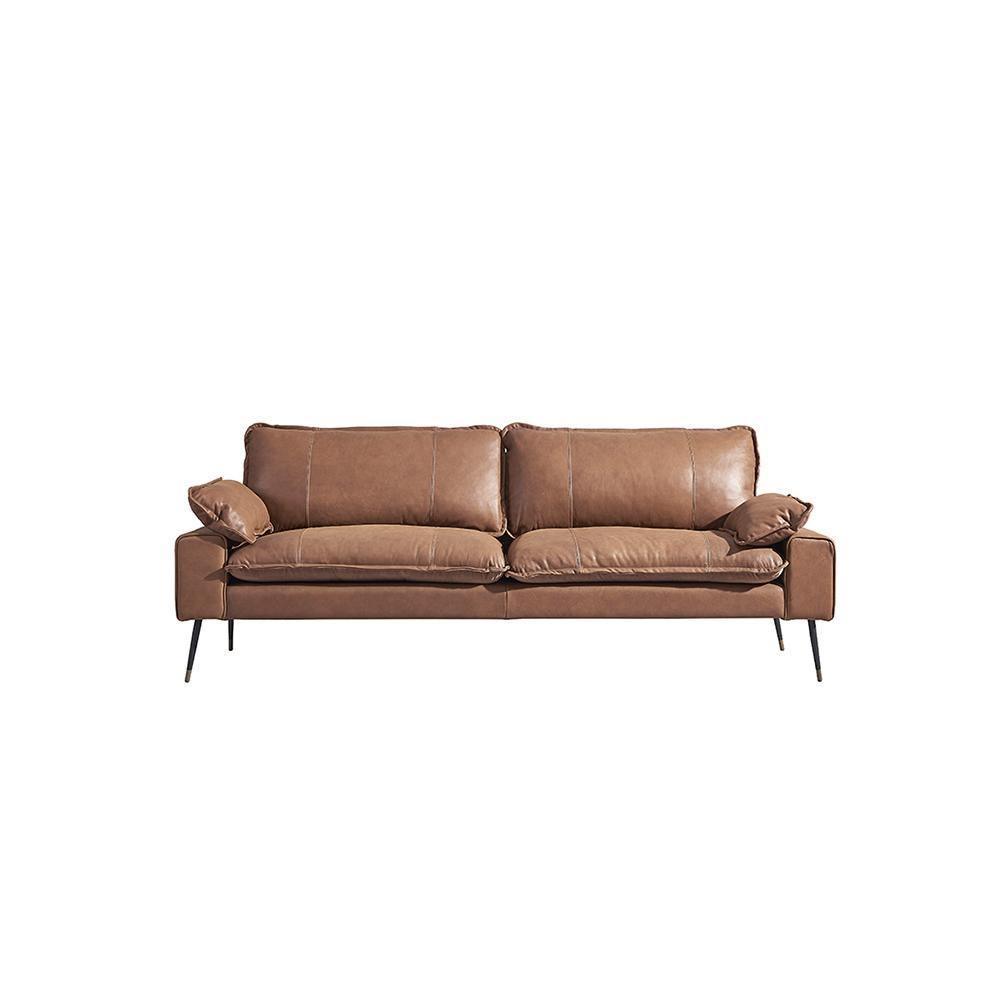 Caudill Three Seater Sofa, Leather - Miola