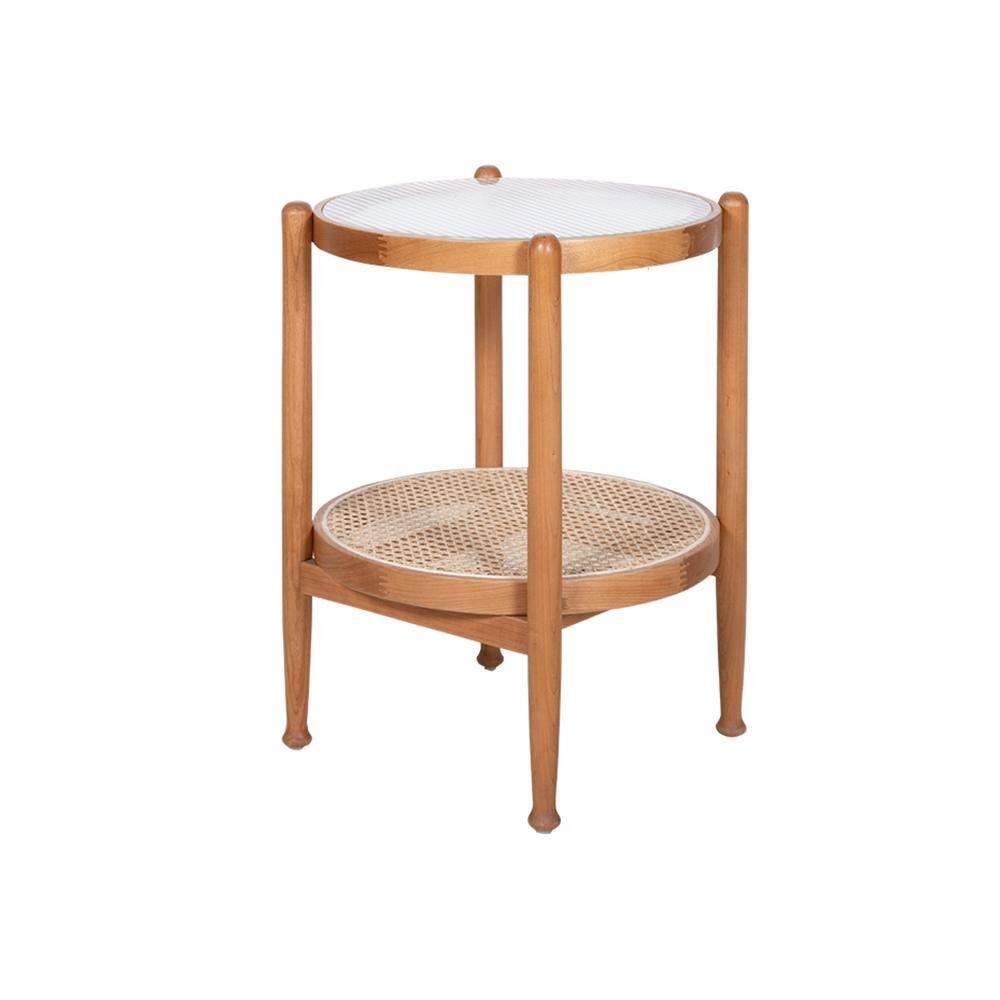 Cement Coffee Table Set, Oak - Miola
