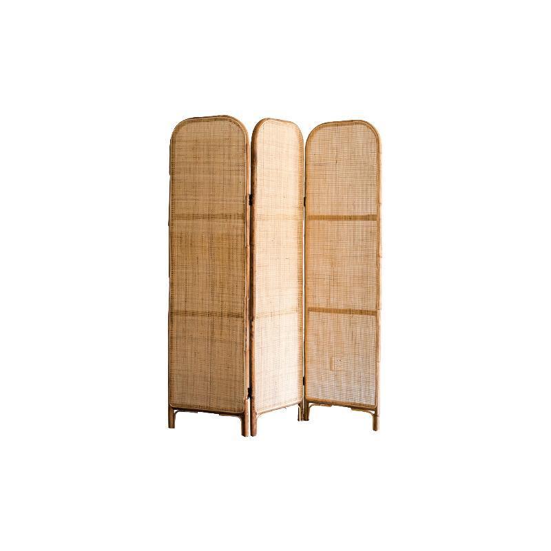 Charlesworth Rattan Room Divider/ Folding Screen, Oak - Miola