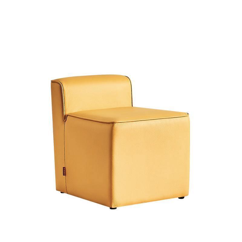 Clay Footstool, Leather - Miola