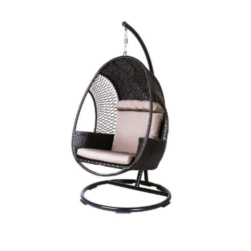 Cottle Rattan Garden Hanging Egg Chair with Stand, Indoor/ Outdoor Furniture - Miola