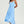 Load image into Gallery viewer, Dot Print Button Down High Low Strappy Dress In Light Blue
