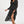Load image into Gallery viewer, Dot Print Lace Trim Long Sleeve Maxi Dress In Black
