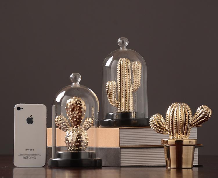 Decoration: A Set Of Four Cactus - Miola