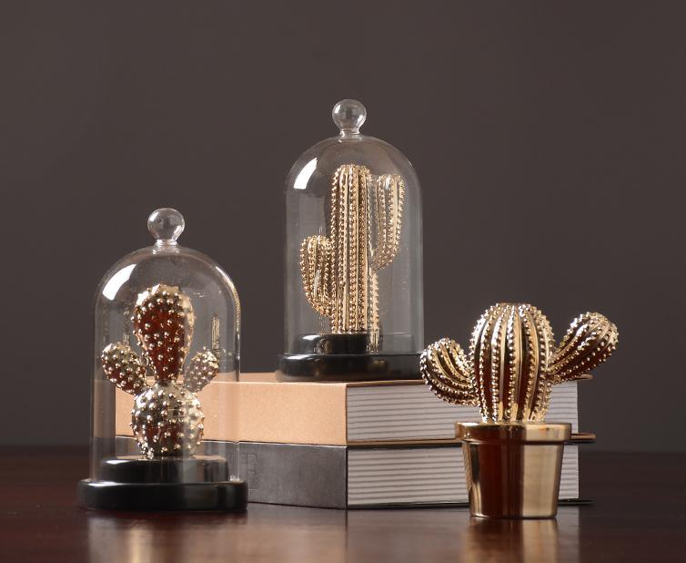Decoration: A Set Of Four Cactus - Miola