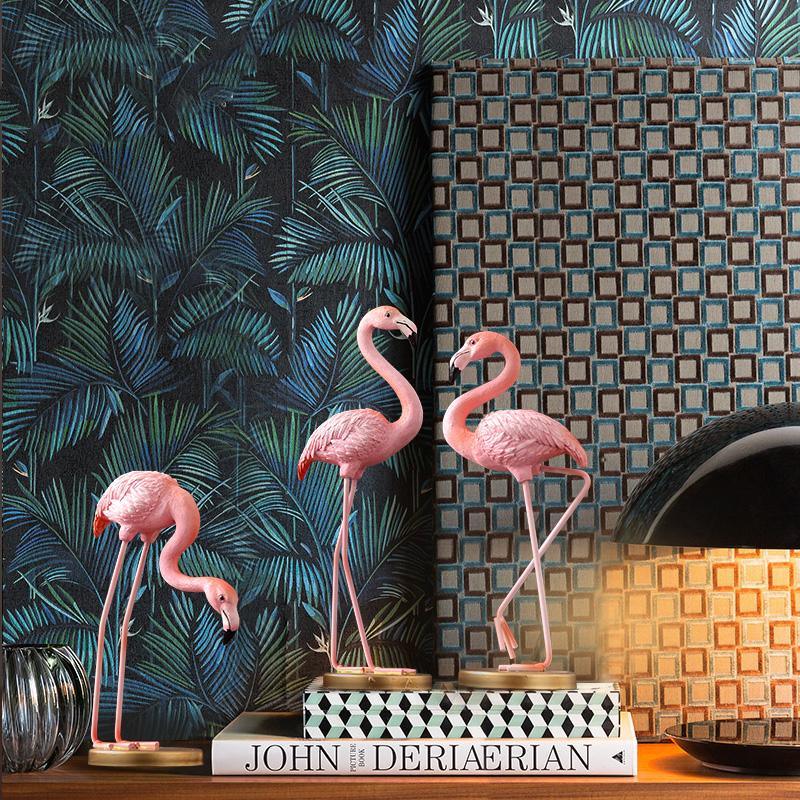 Decoration: A Set Of Three Flamingo Decoration - Miola