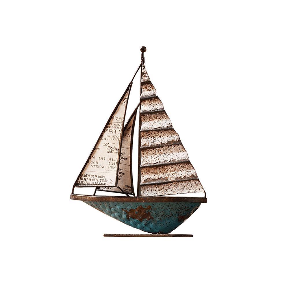 Decoration: A Set Of Three Sailboats - Miola