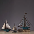 Decoration: A Set Of Three Sailboats - Miola