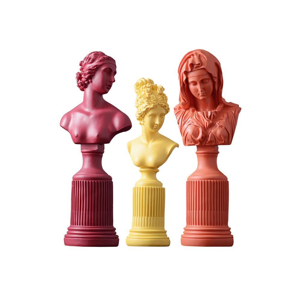 Decoration: A Set Of Three Sculpture - Miola