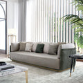 Demure Three Seater Sofa, Velvet - Miola