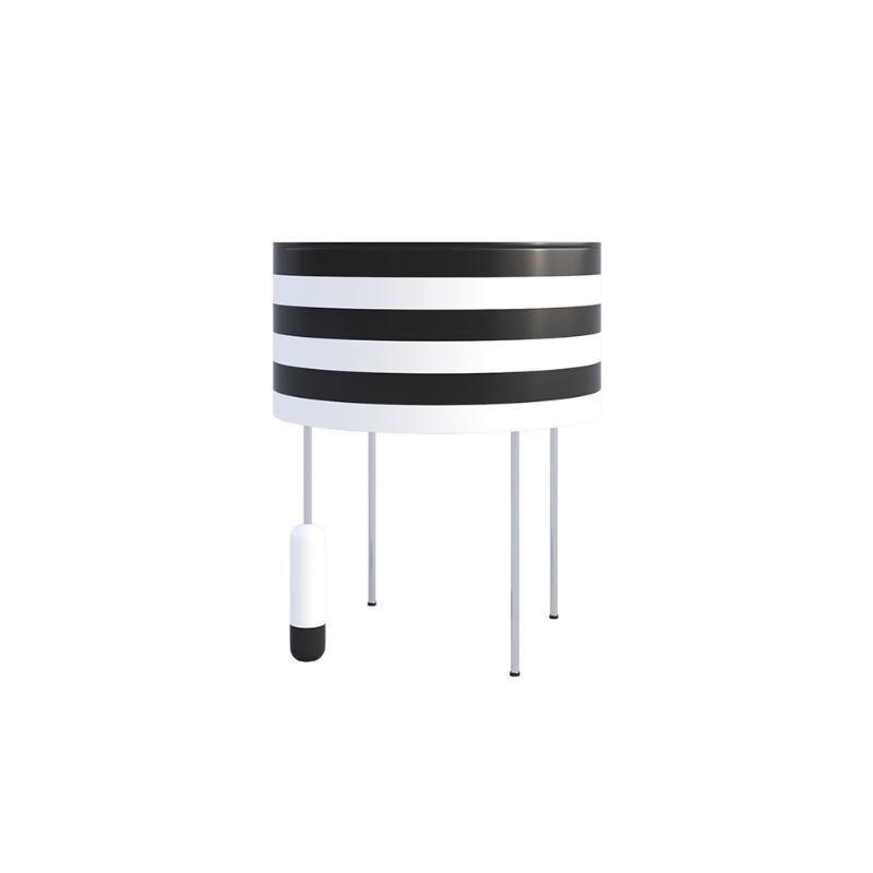 Ebro Side Table, Black And White - Miola