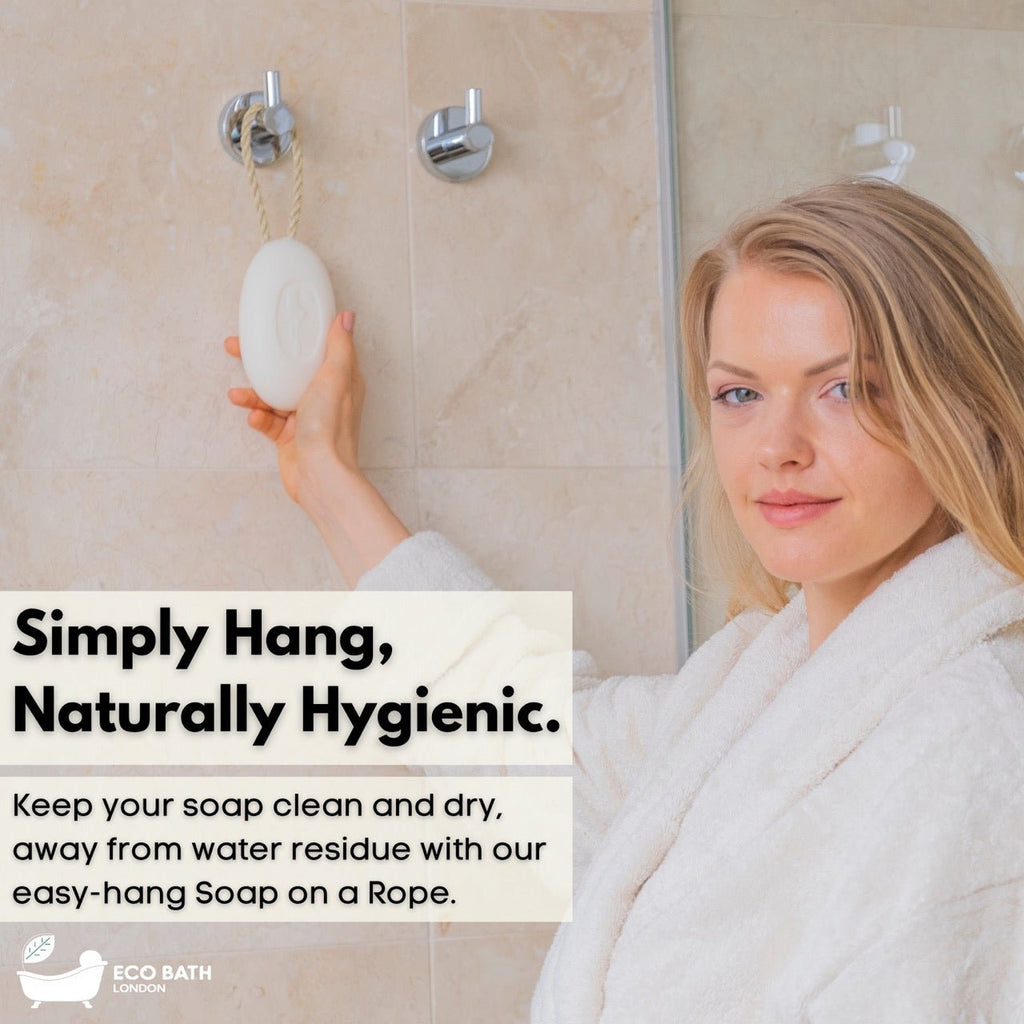 Donkey’s Milk Soap on A Rope 220g - Luxurious and Eco Friendly Body Wash Bar wit - Miola