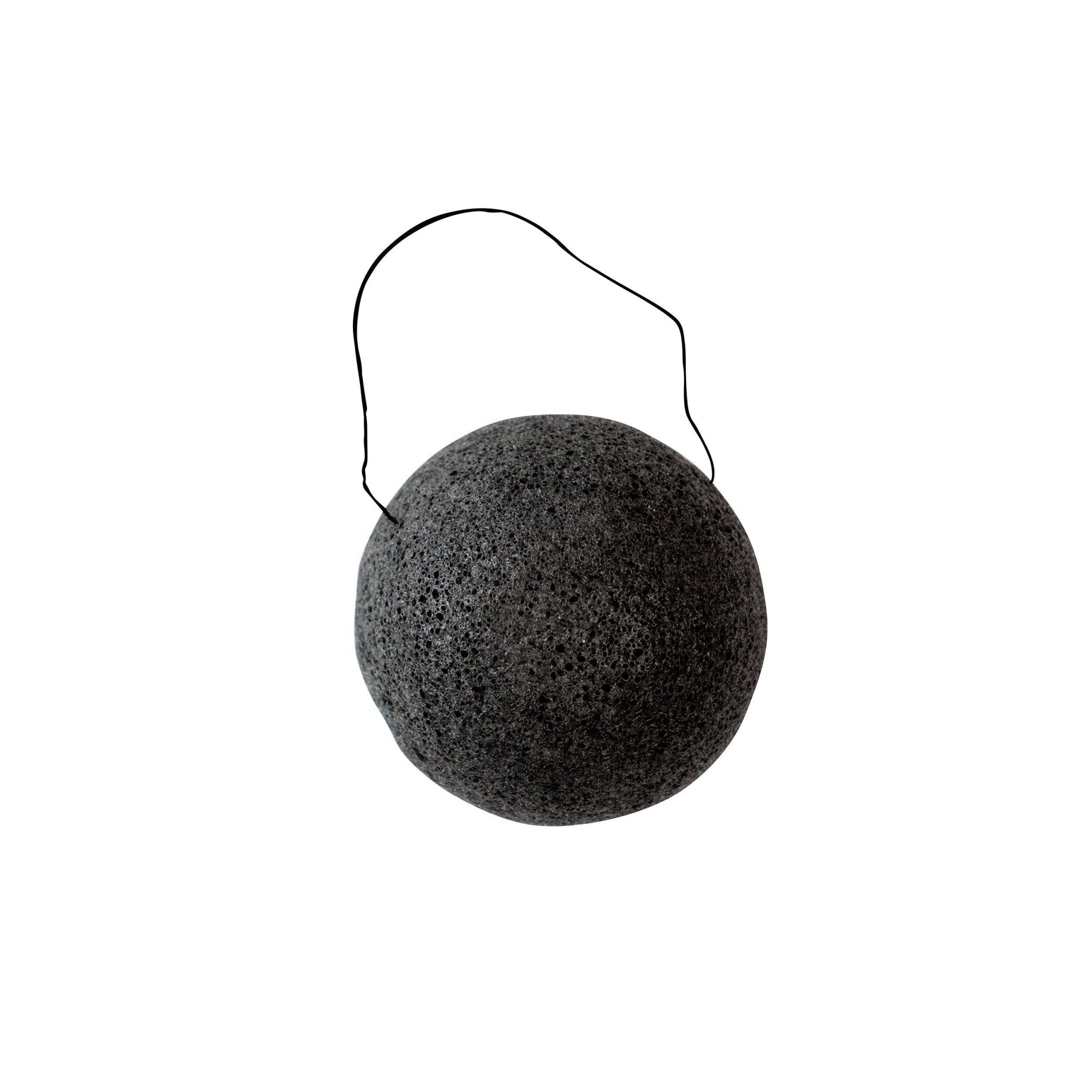 Konjac Sponge Charcoal - Natural Exfoliating Sponge for Facial Deep Cleansing - Miola