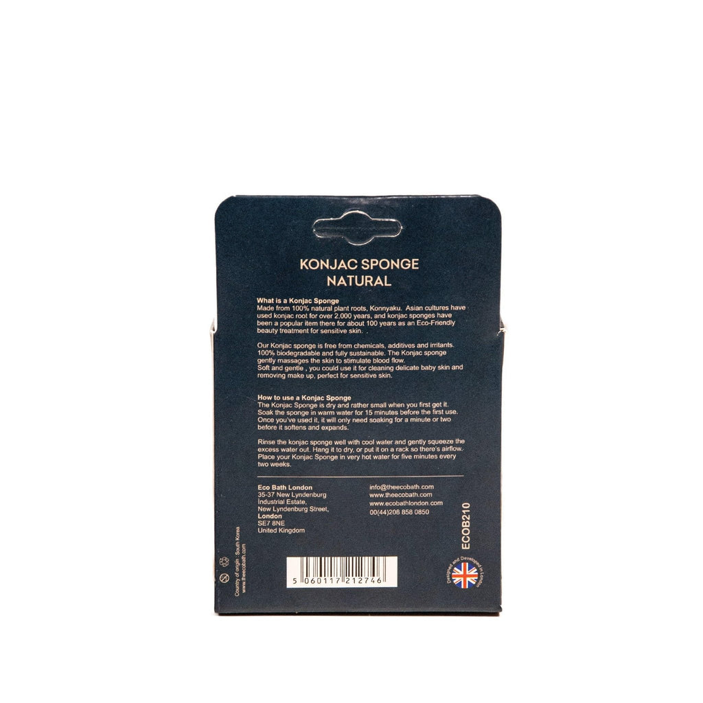 Konjac Sponge Charcoal - Natural Exfoliating Sponge for Facial Deep Cleansing - Miola