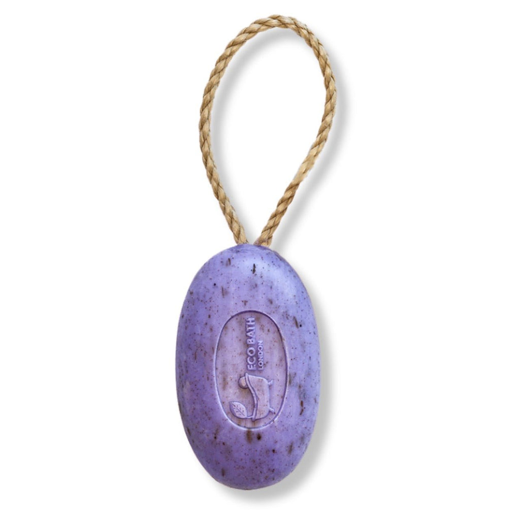 Lavender Soap on A Rope 220g - Luxurious and Eco Friendly Relaxing Body Wash Bar - Miola